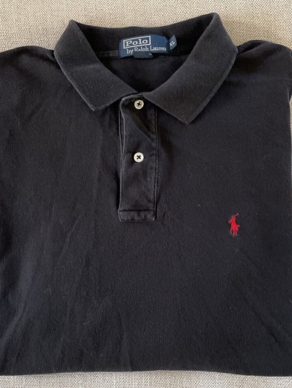 Polo Ralph Lauren Vintage Long Sleeve Shirt Black XL